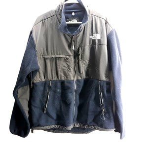 The North Face Mens XLarge Navy Blue Black Full Zip Jacket